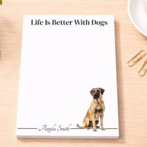 Personalized Anatolian Shepherd Dog Notepad | Lined or Unlined