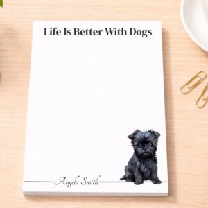 Personalized Affenpinscher Notepad | Lined or Unlined