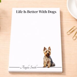 Personalized Australian Terrier Notepad | Lined or Unlined