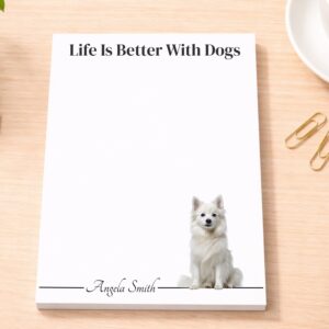 Personalized American Eskimo Notepad | Lined or Unlined