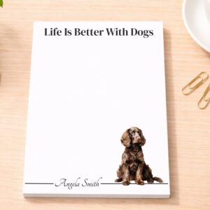 Personalized American Water Spaniel Notepad | Lined or Unlined
