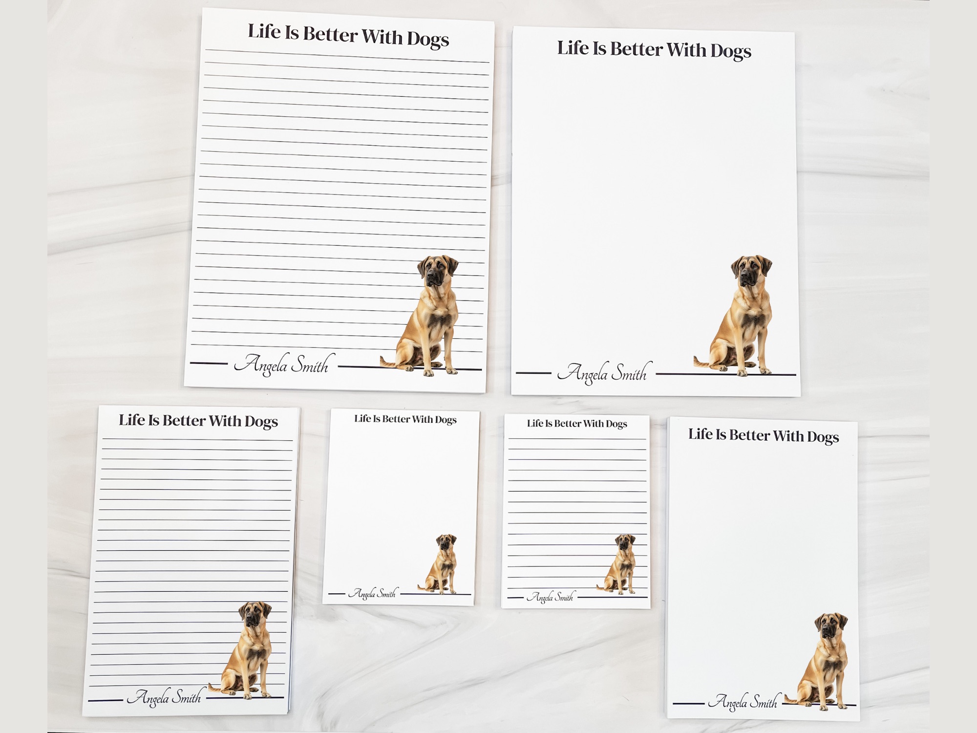 Personalized Anatolian Shepherd Dog Notepad | Lined or Unlined