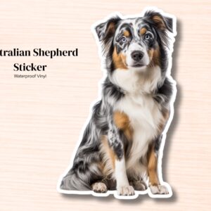 Australian Shepherd Sticker Waterproof Vinyl