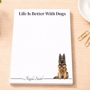Personalized Belgian Tervuren Notepad - Fawn | Lined or Unlined
