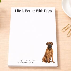 Personalized Boerboel Notepad | Lined or Unlined