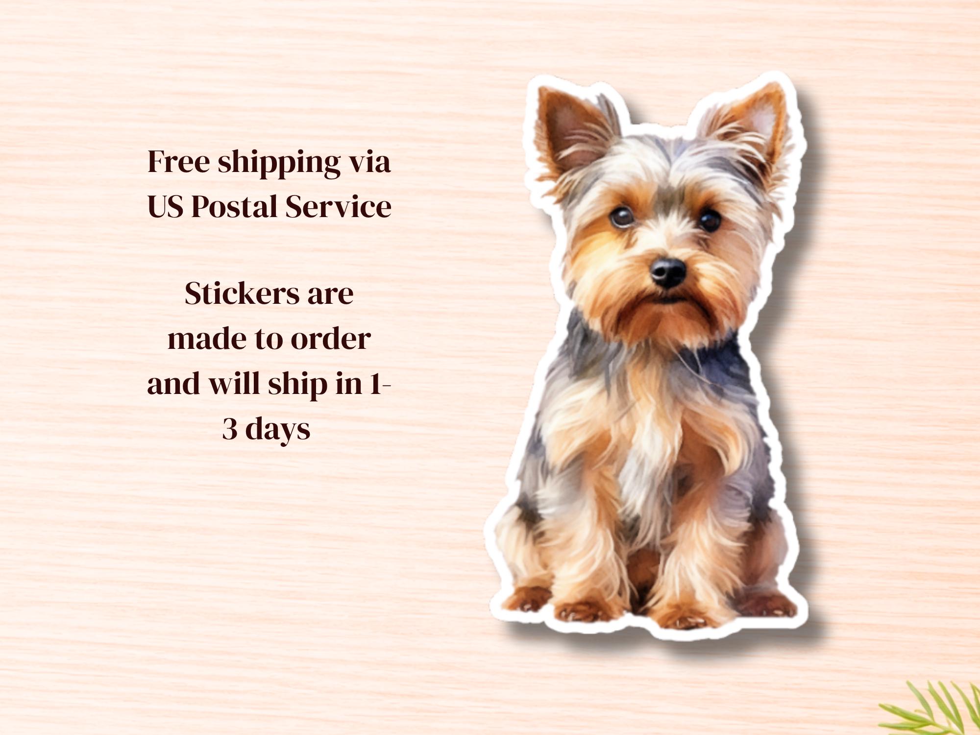Yorkie Sticker | Waterproof Vinyl Dog Decal - Image 3