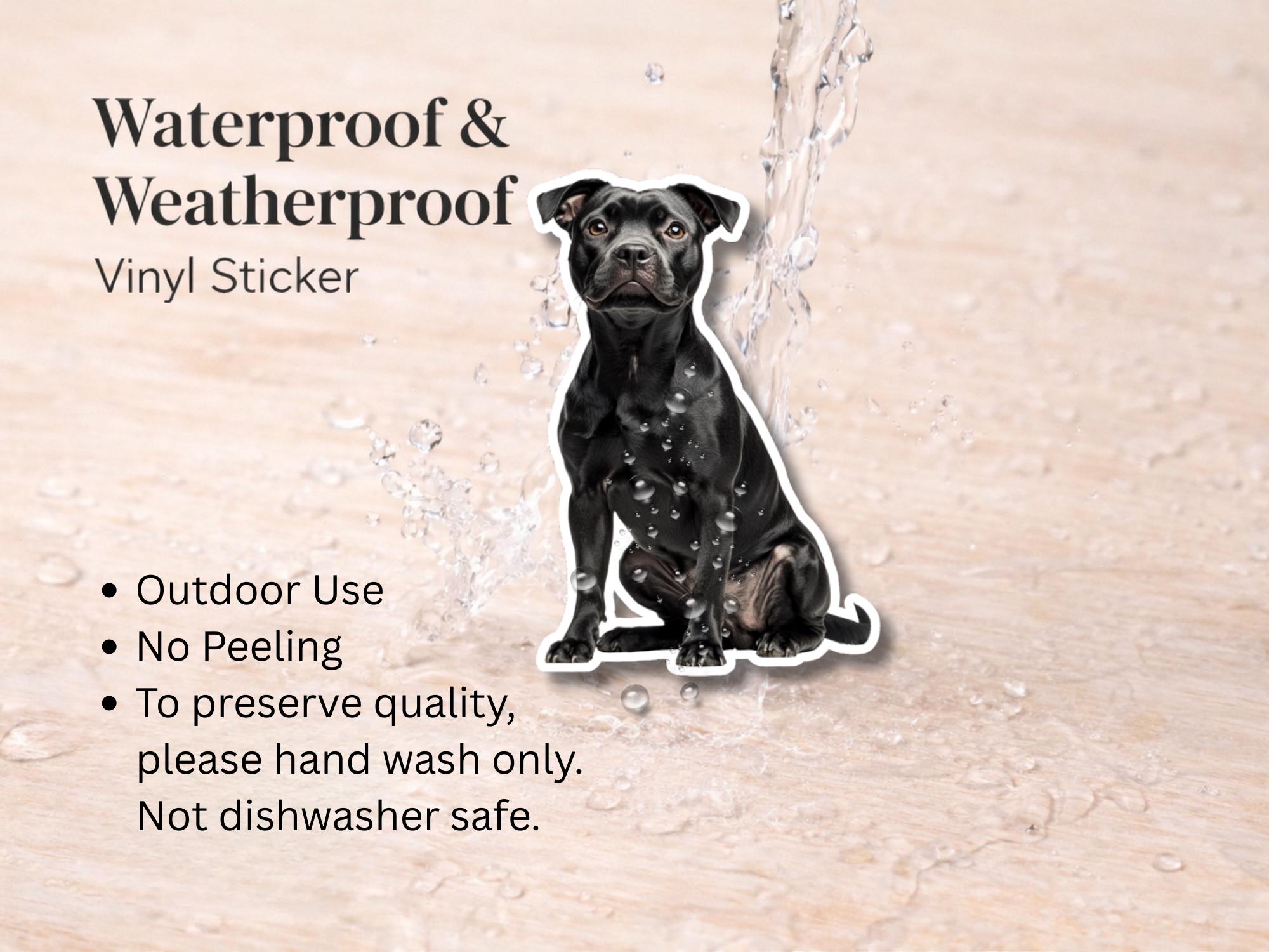 Black Pitbull Sticker | Waterproof Vinyl Dog Decal - Image 3