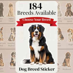 Dog Breed Sticker | Waterproof Vinyl Dog Decal | Choose Your Breed