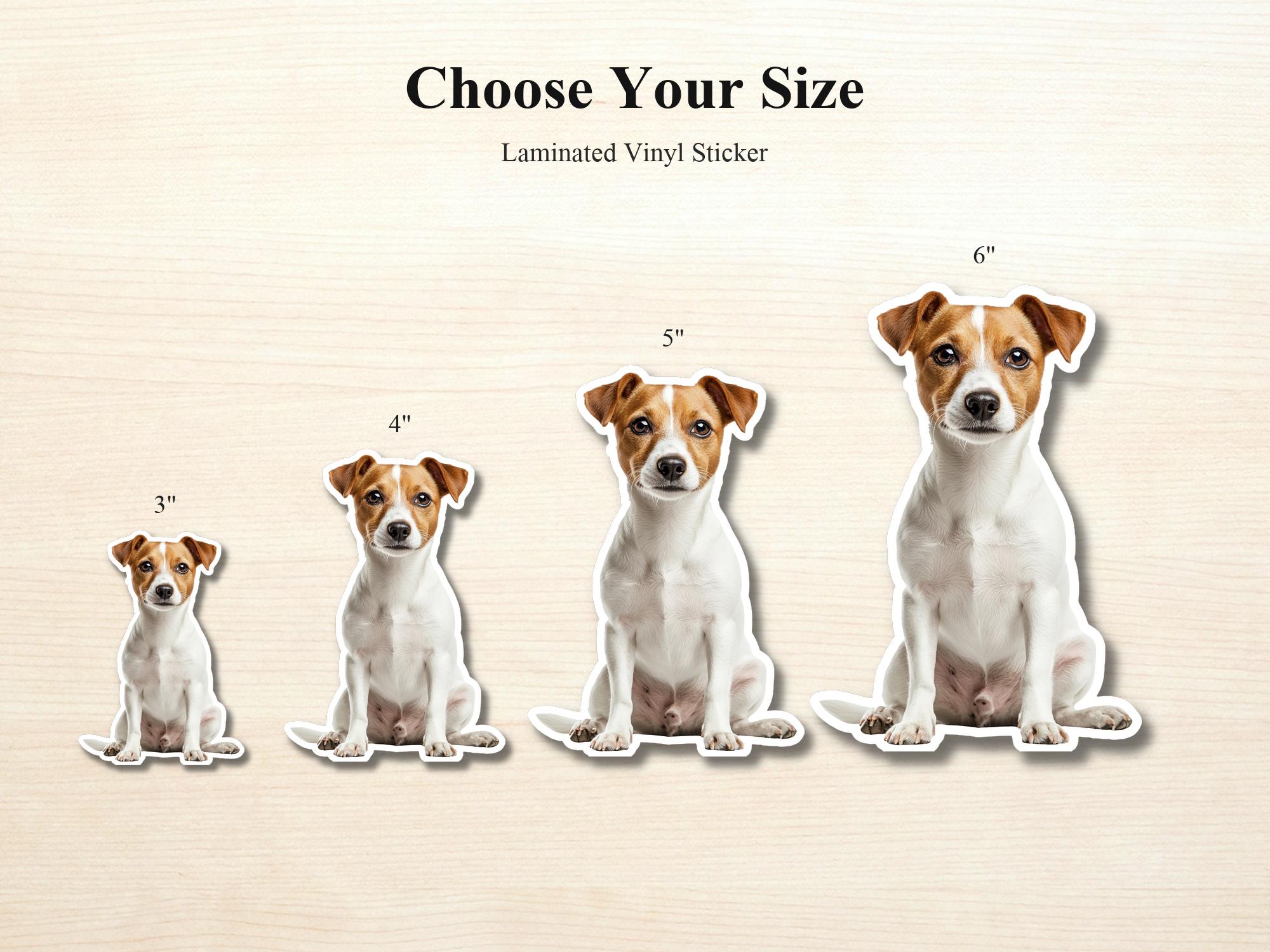 Jack Russell Sticker | Waterproof Vinyl Dog Decal (Laptop, Water Bottle) - Image 2