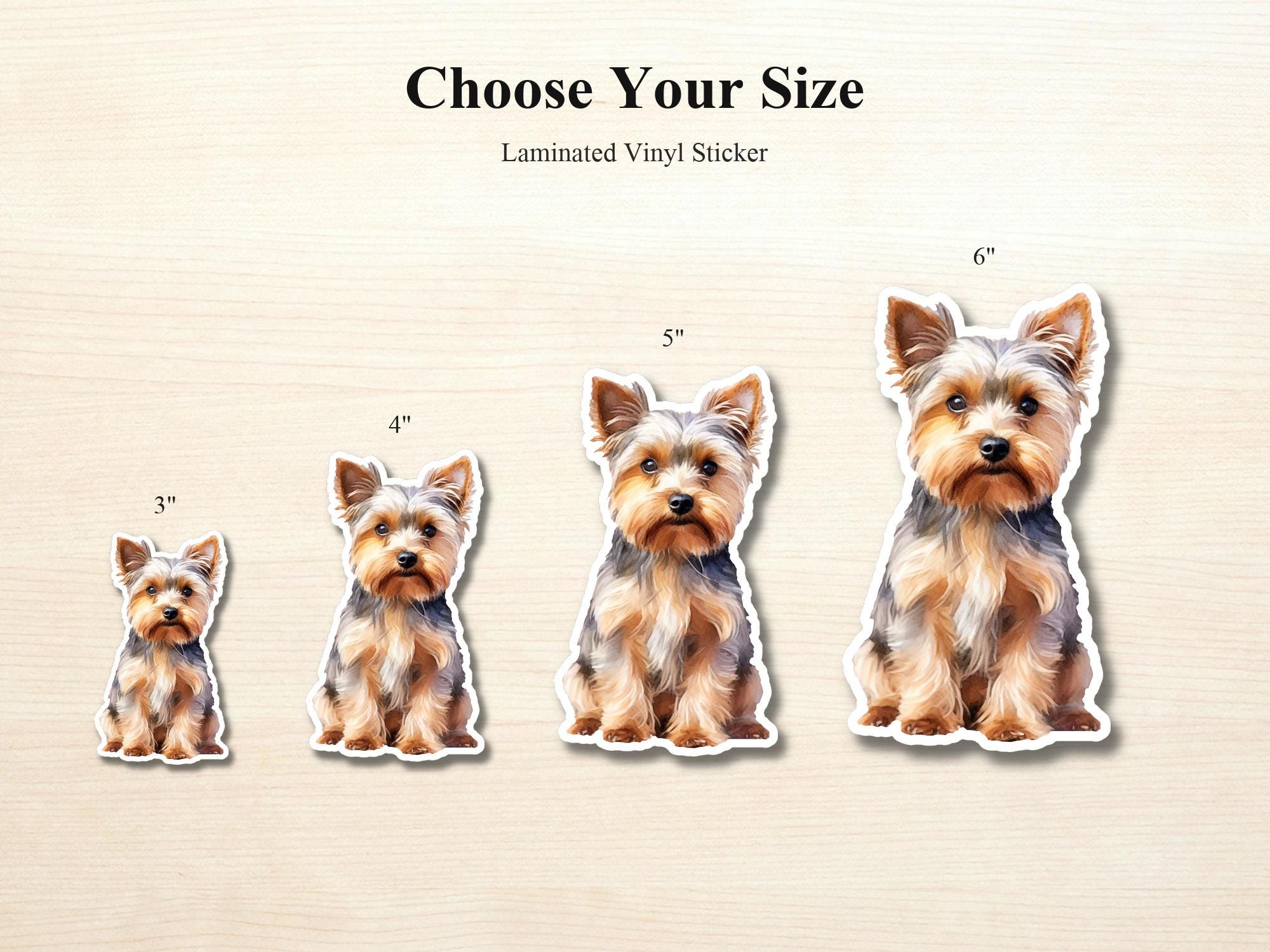 Yorkie Sticker | Waterproof Vinyl Dog Decal - Image 2