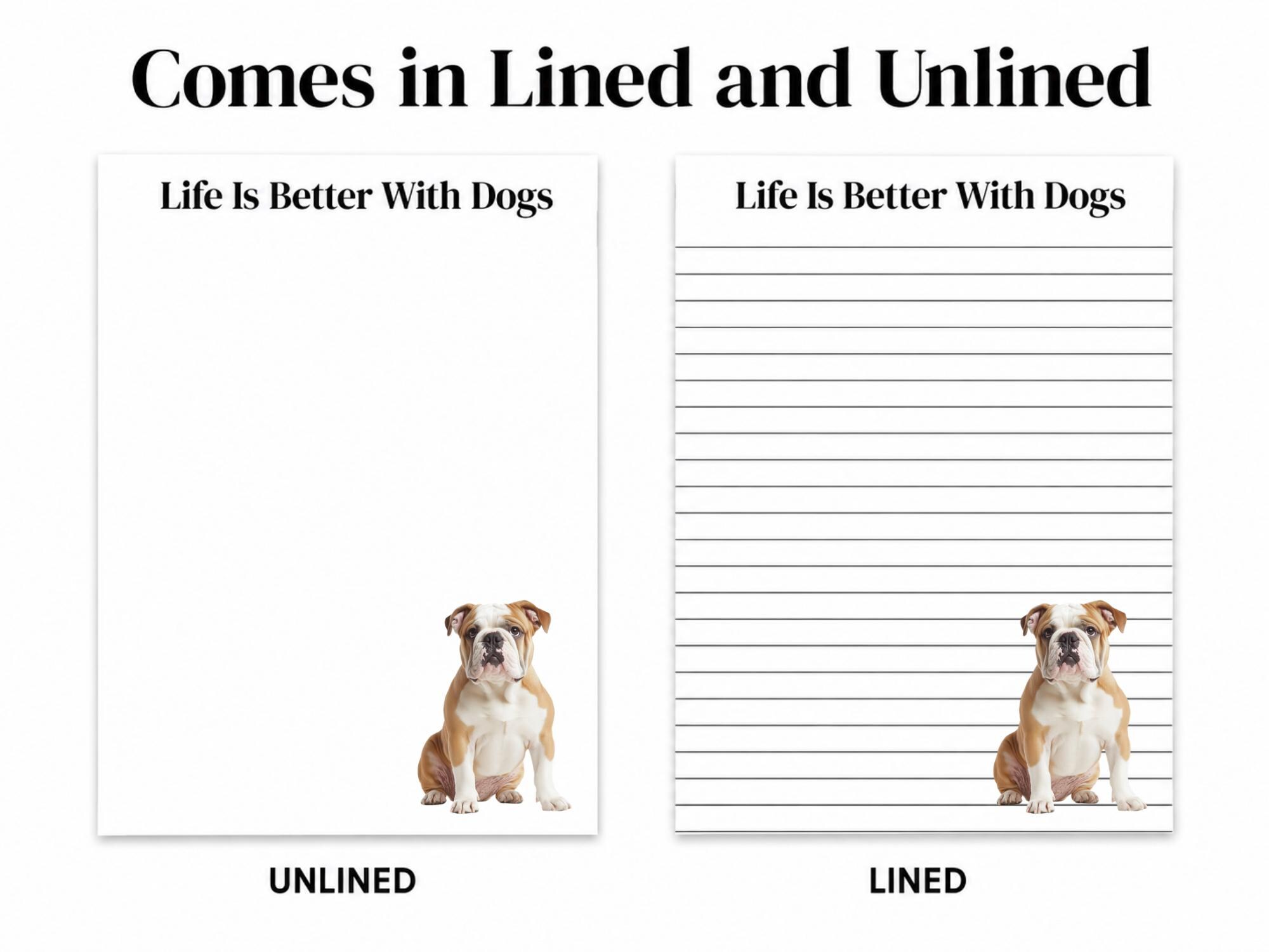 English Bulldog Notepad - Image 5