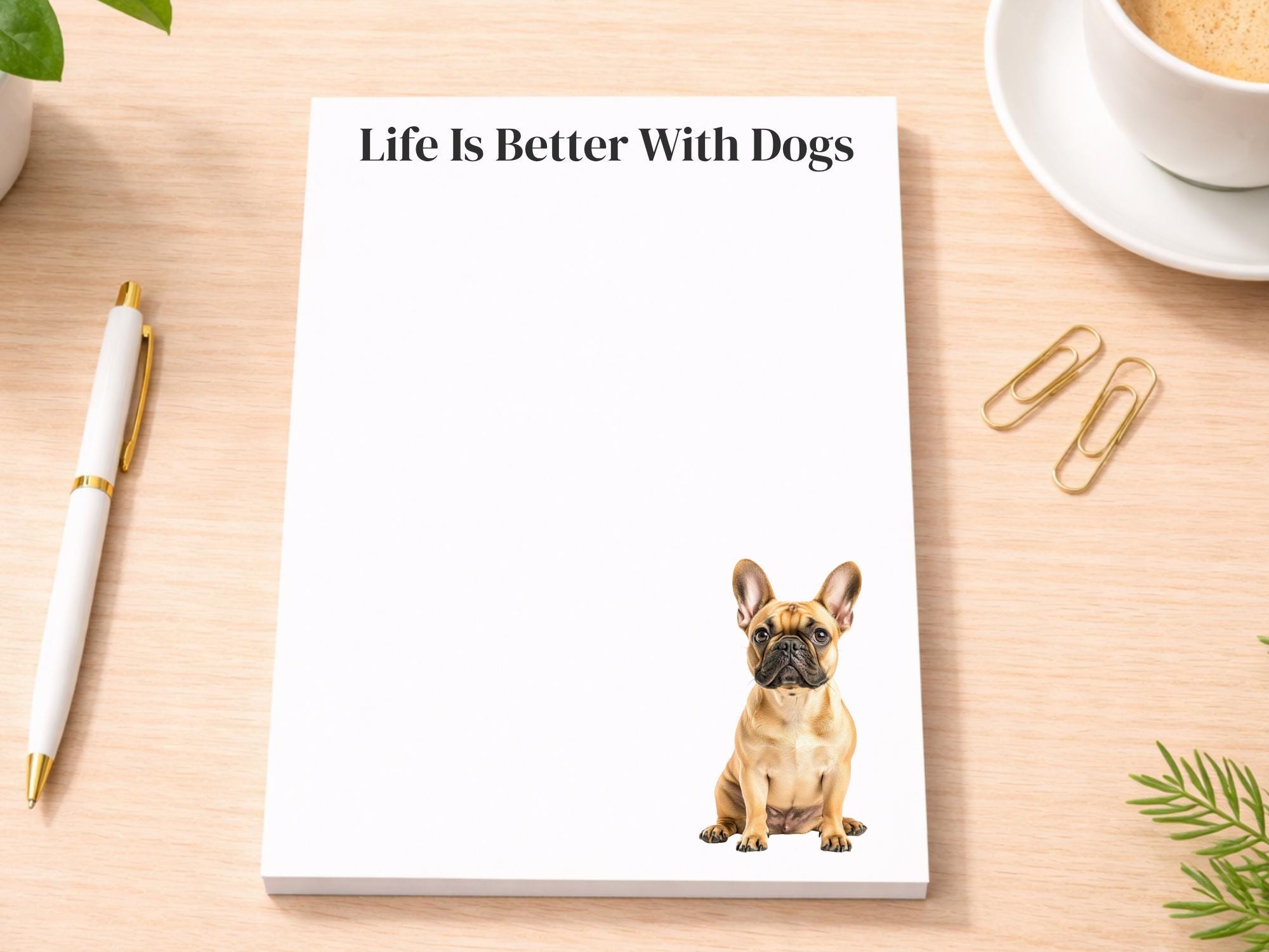 French Bulldog Notepad