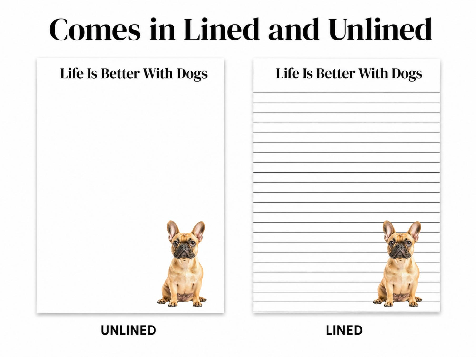 French Bulldog Notepad - Image 5