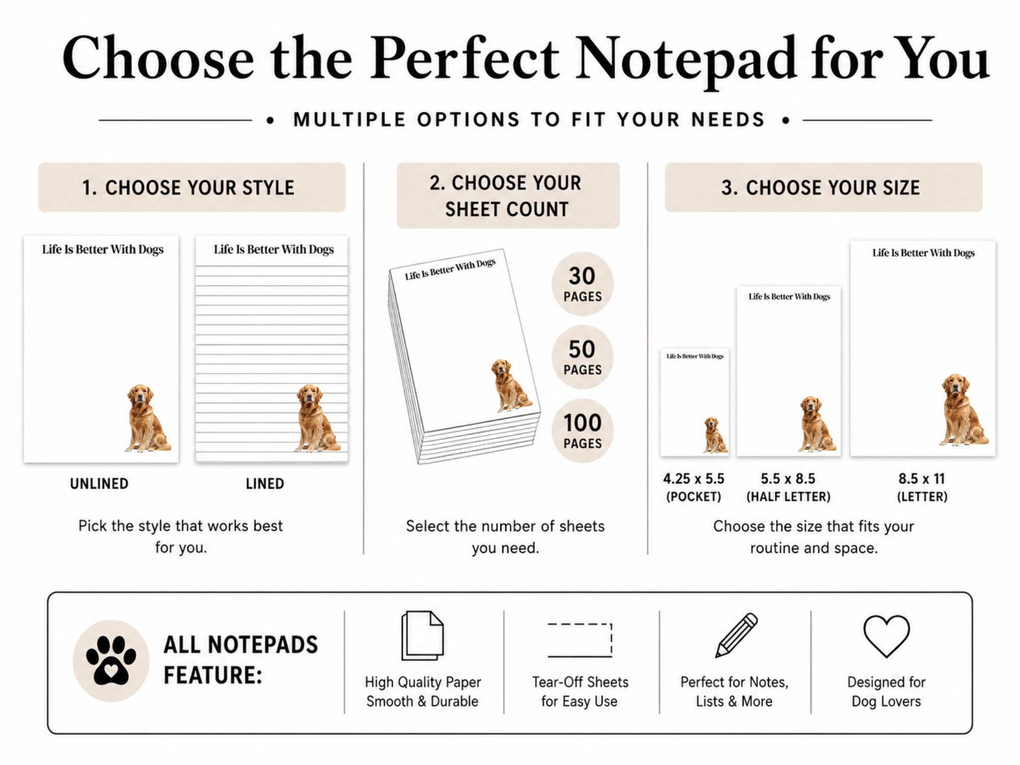 Golden Retriever Notepad - Image 6