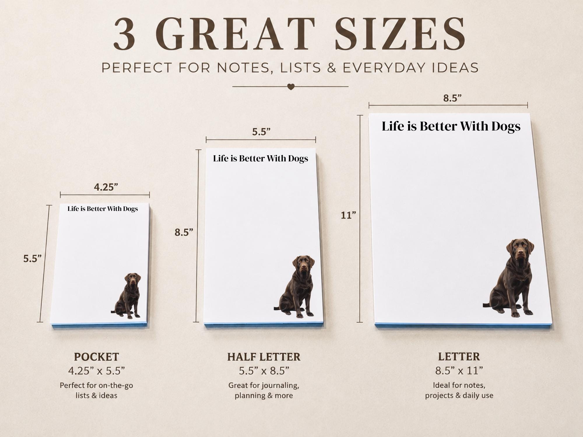 Chocolate Lab Notepad - Image 3