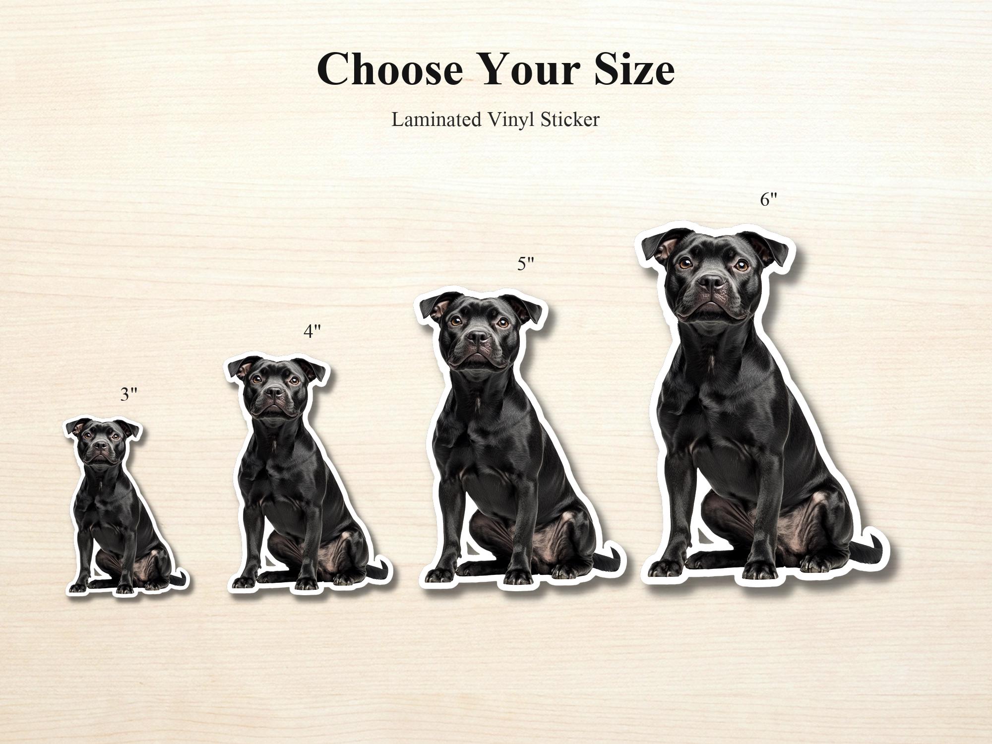 Black Pitbull Sticker | Waterproof Vinyl Dog Decal - Image 2