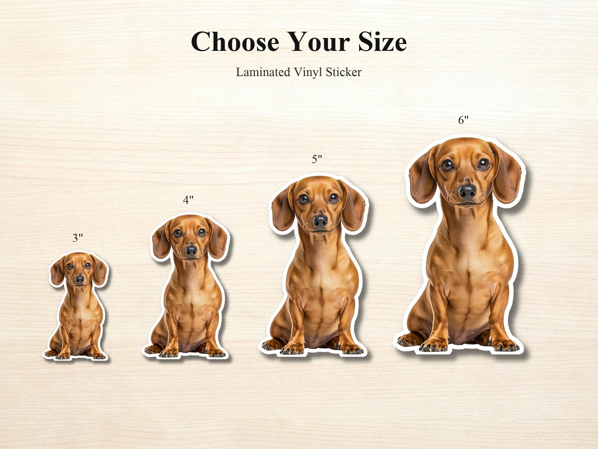 Dachshund Sticker | Waterproof Vinyl Dog Decal (Laptop, Water Bottle) - Image 2