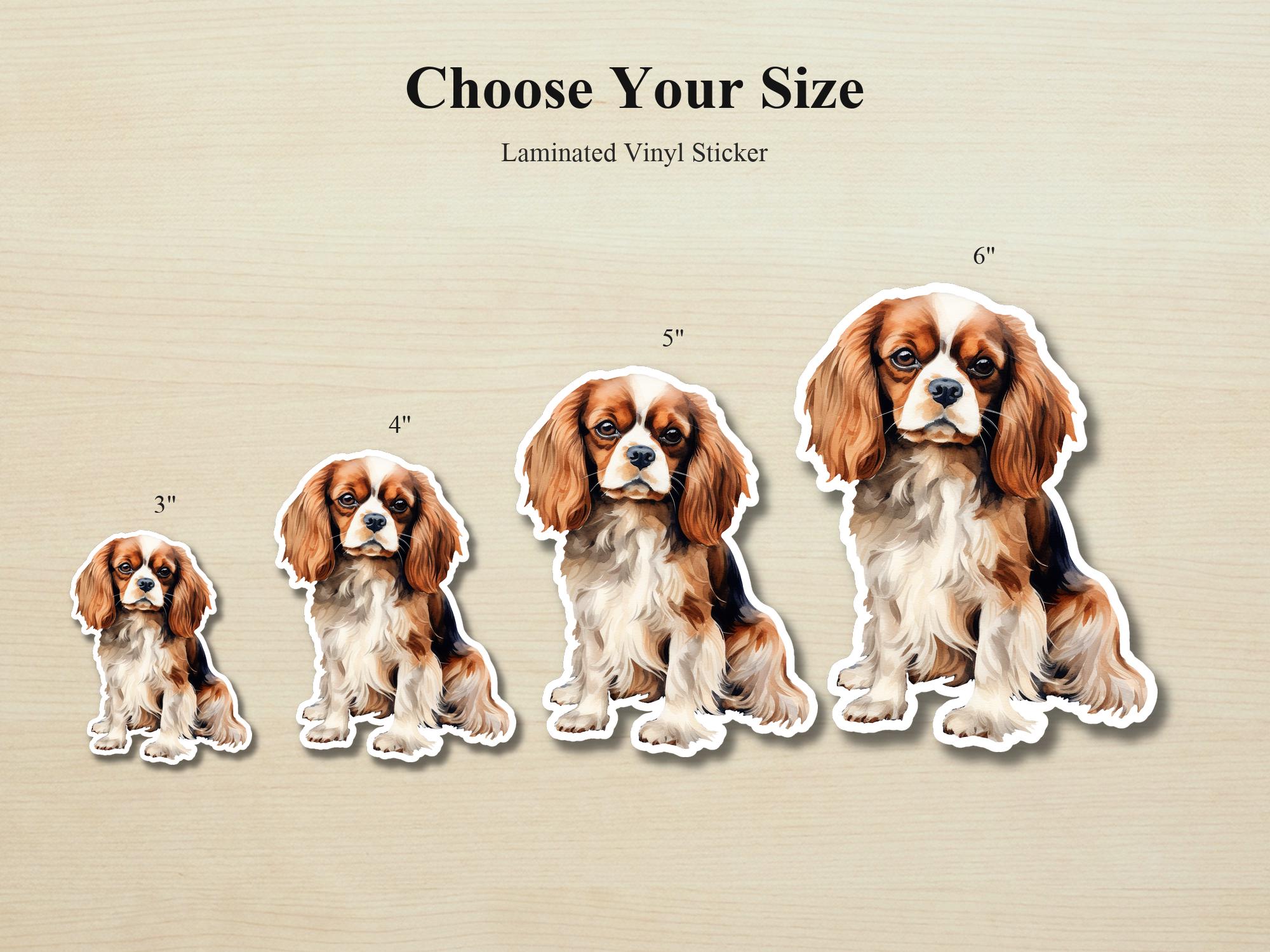 Cavalier King Charles Spaniel Sticker | Waterproof Vinyl Dog Decal (Laptop, Water Bottle) - Image 2