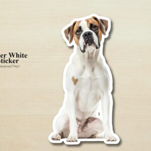 Boxer Sticker | Waterproof Vinyl Dog Decal (Laptop, Water Bottle)