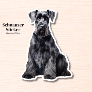Schnauzer Sticker | Waterproof Vinyl Dog Decal