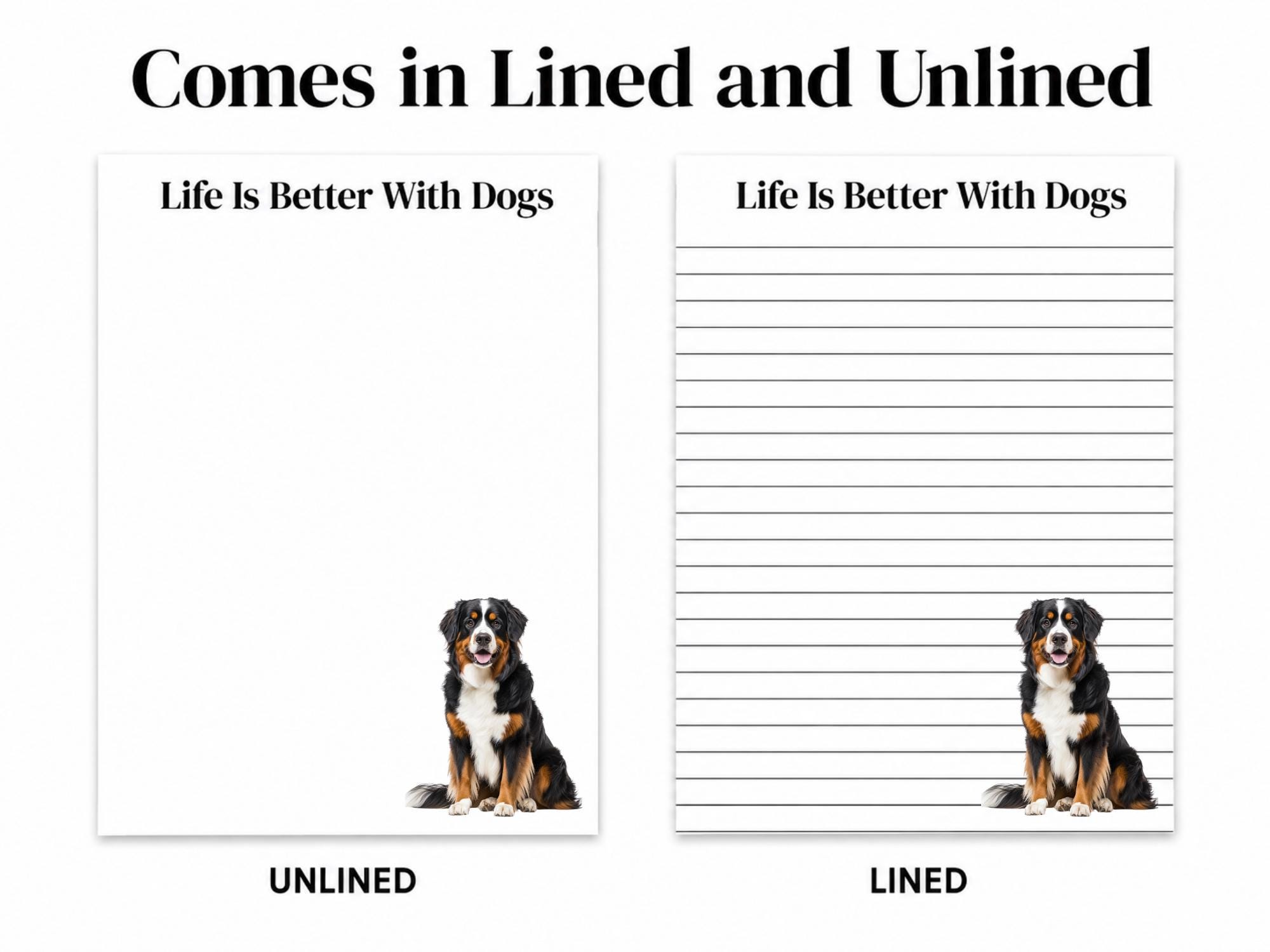 Bernese Mountain Dog Notepad - Image 5