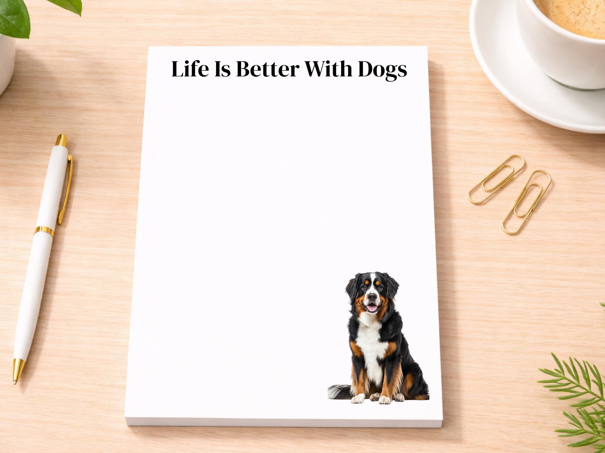 Bernese Mountain Dog Notepad