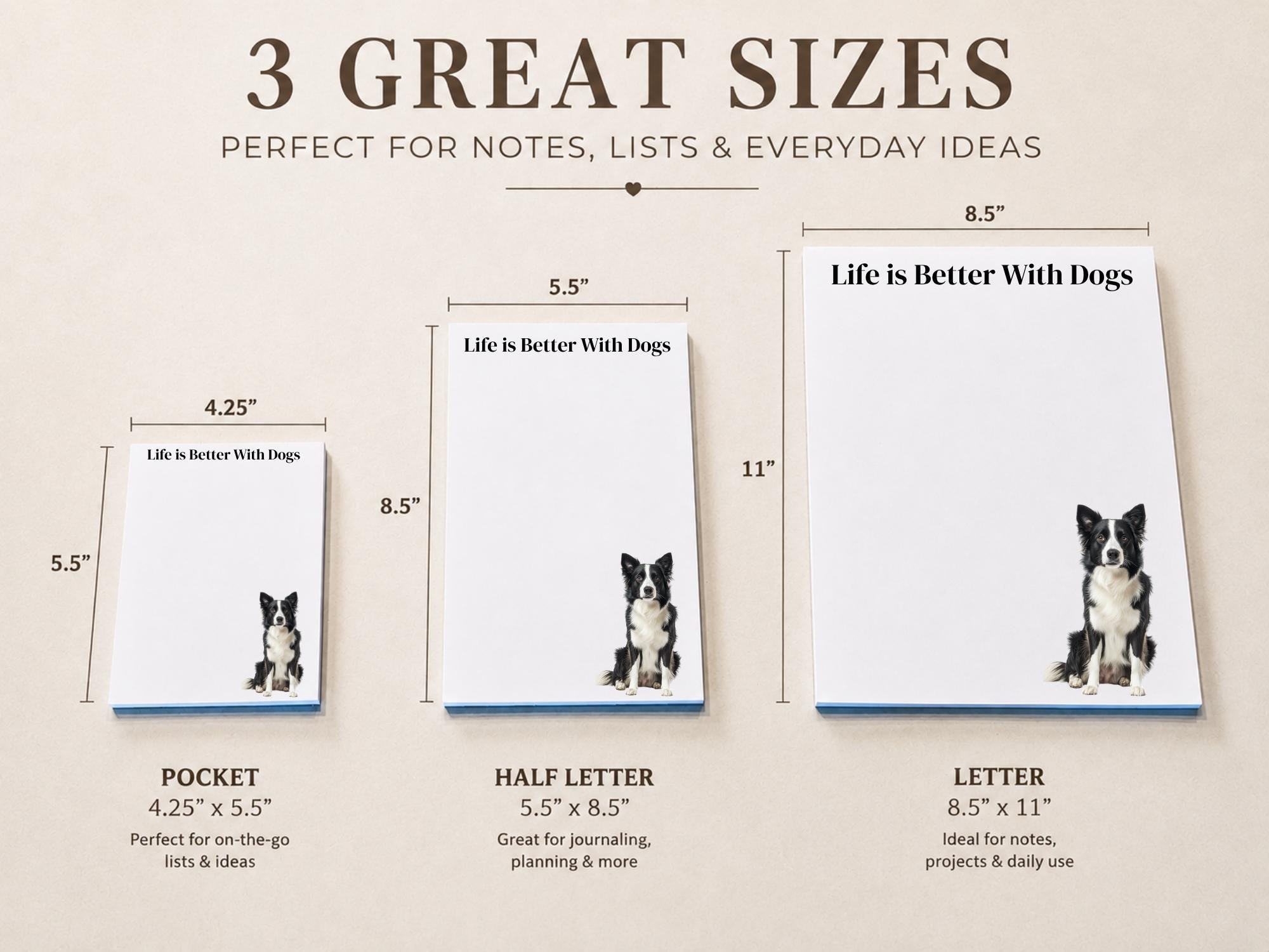 Border Collie Notepad - Image 3