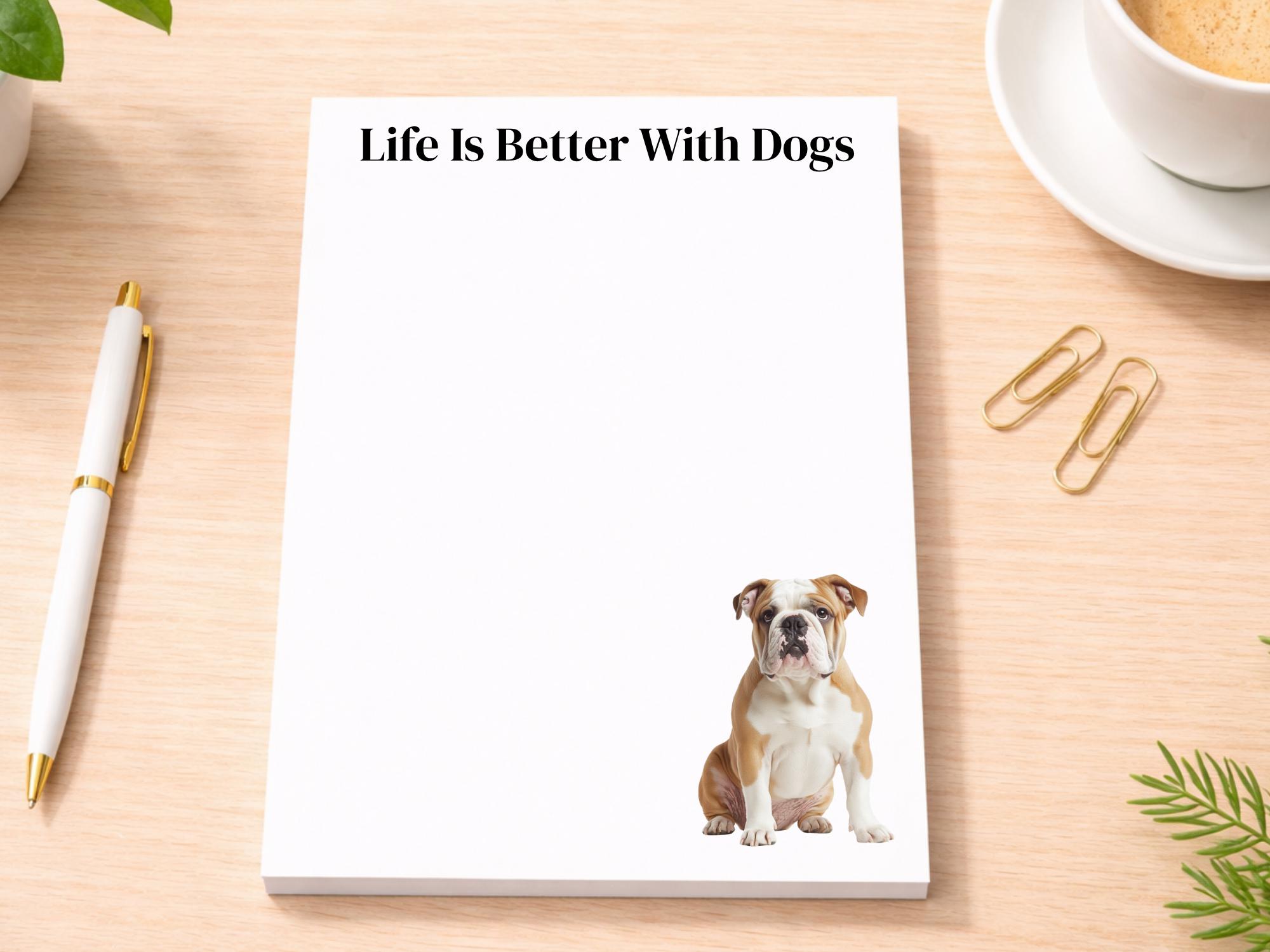 English Bulldog Notepad