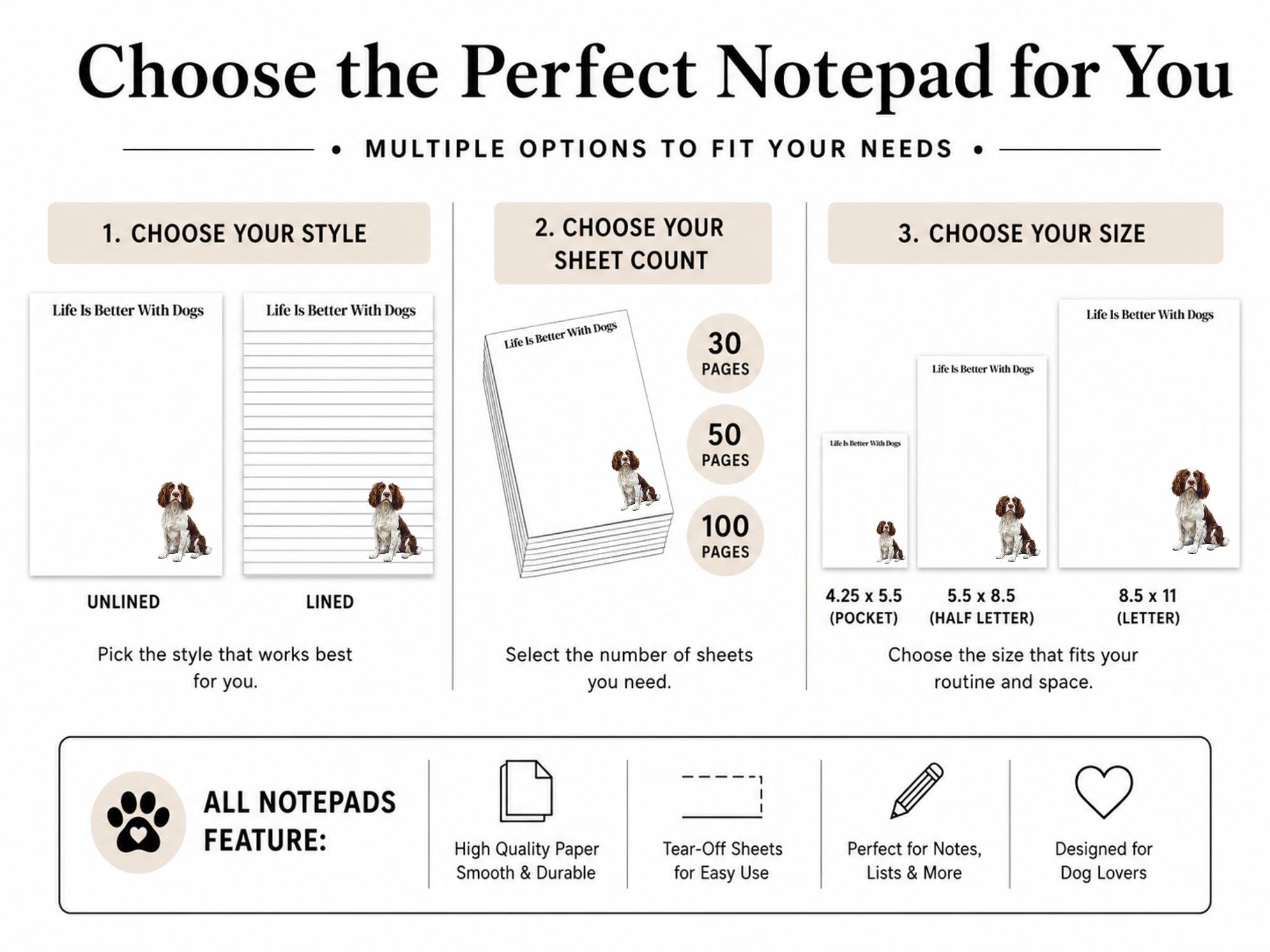 English Springer Spaniel Notepad - Image 6