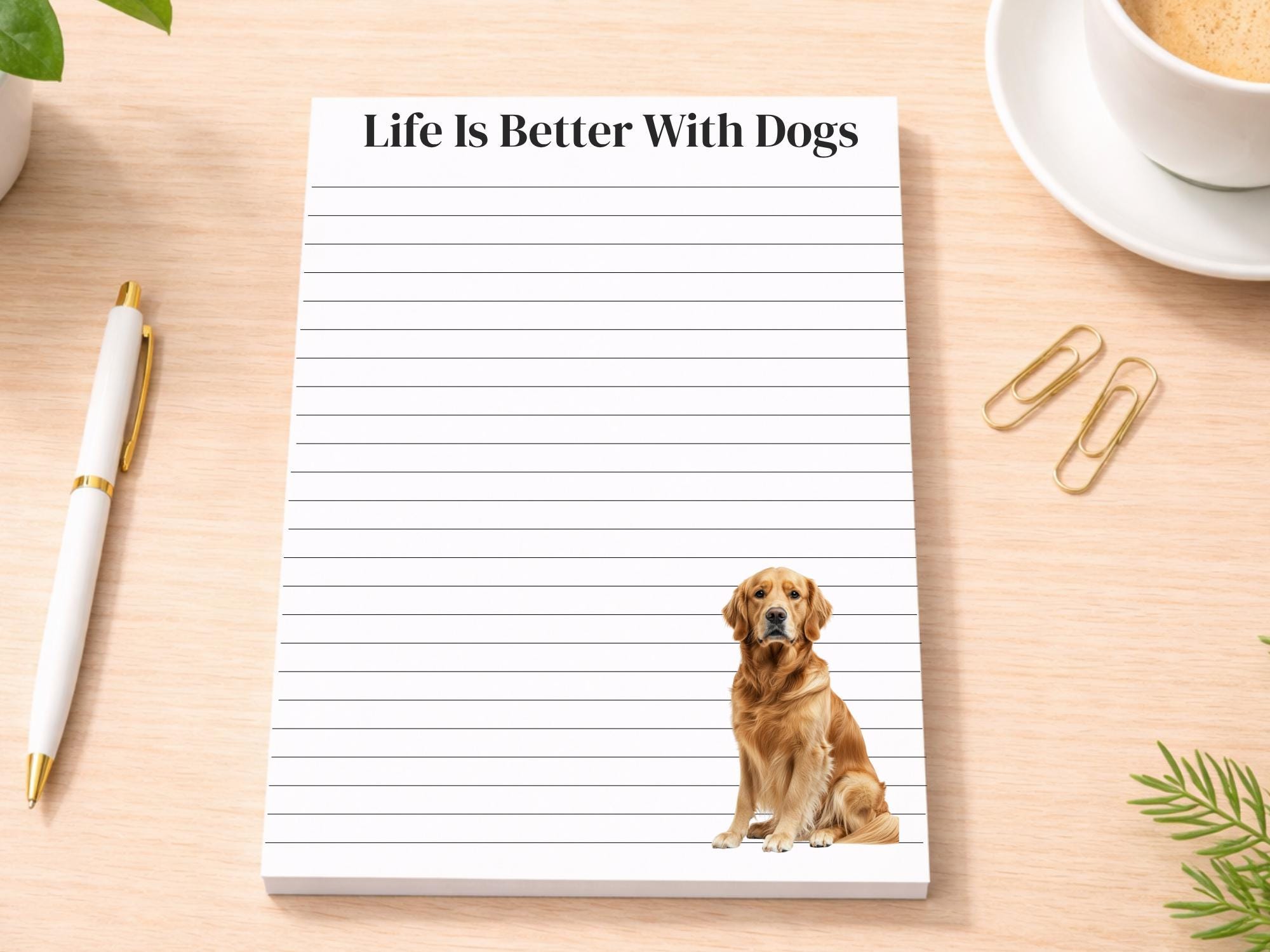 Golden Retriever Notepad - Image 2