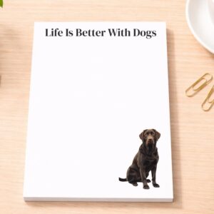 Chocolate Lab Notepad