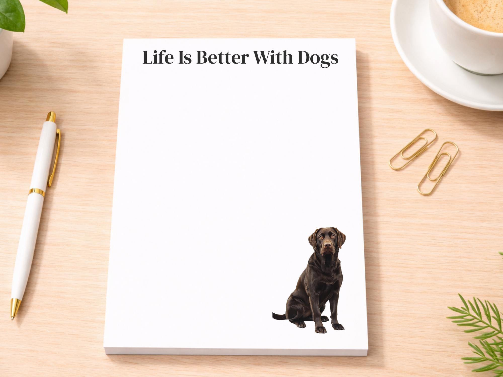 Chocolate Lab Notepad
