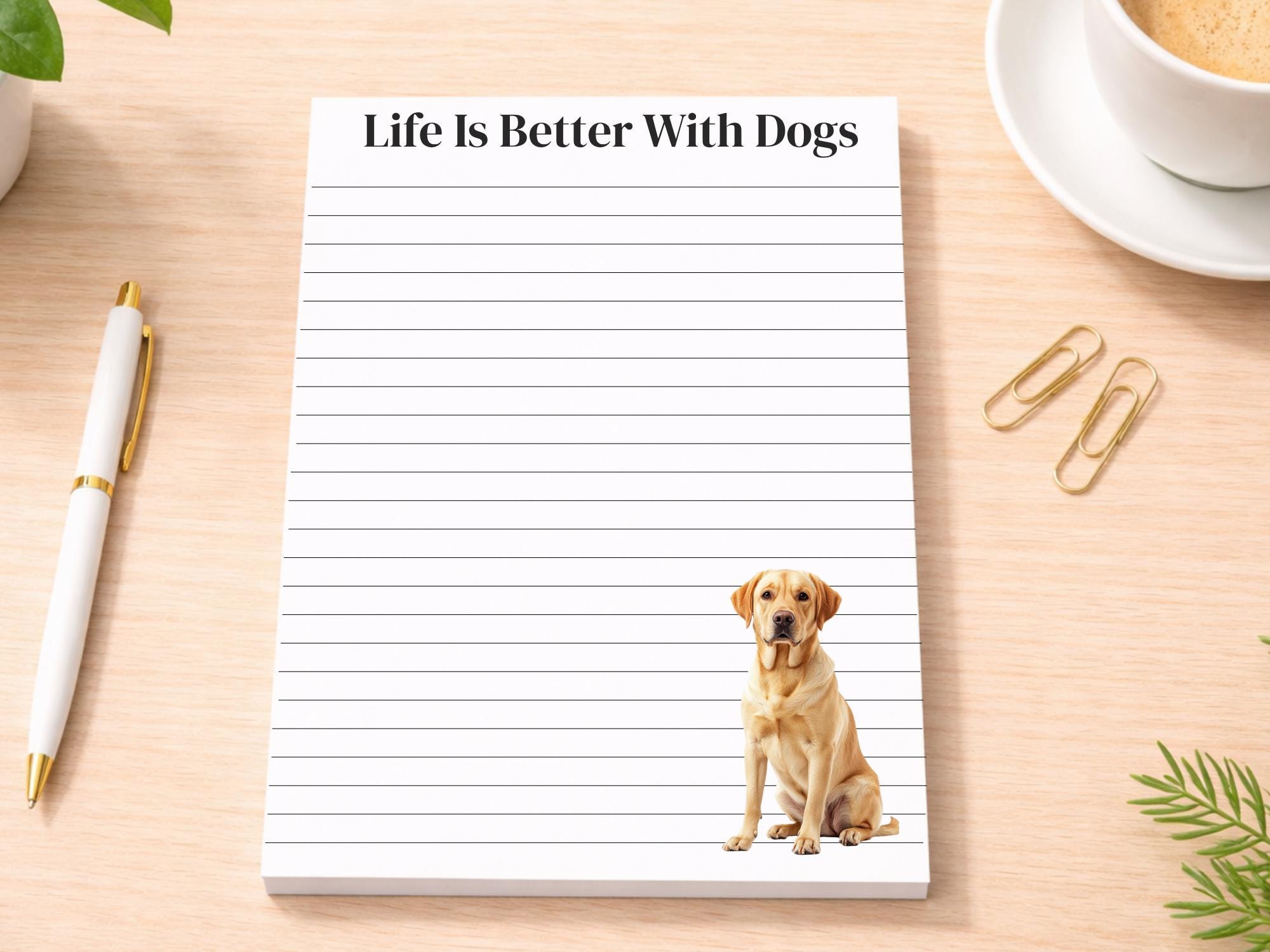 Yellow Lab Notepad - Image 2