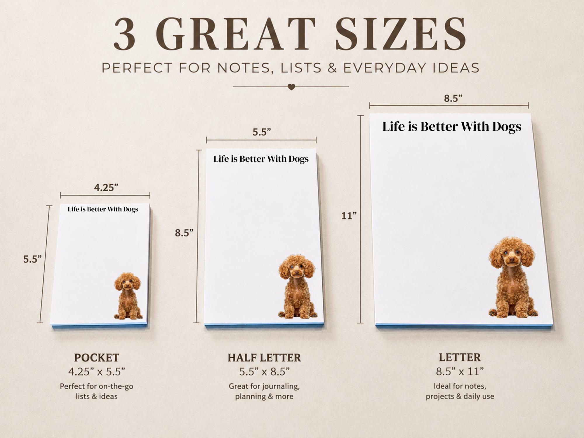 Miniature Poodle Notepad - Image 3