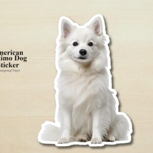 Eskimo Dog Sticker | Waterproof Vinyl Dog Decal