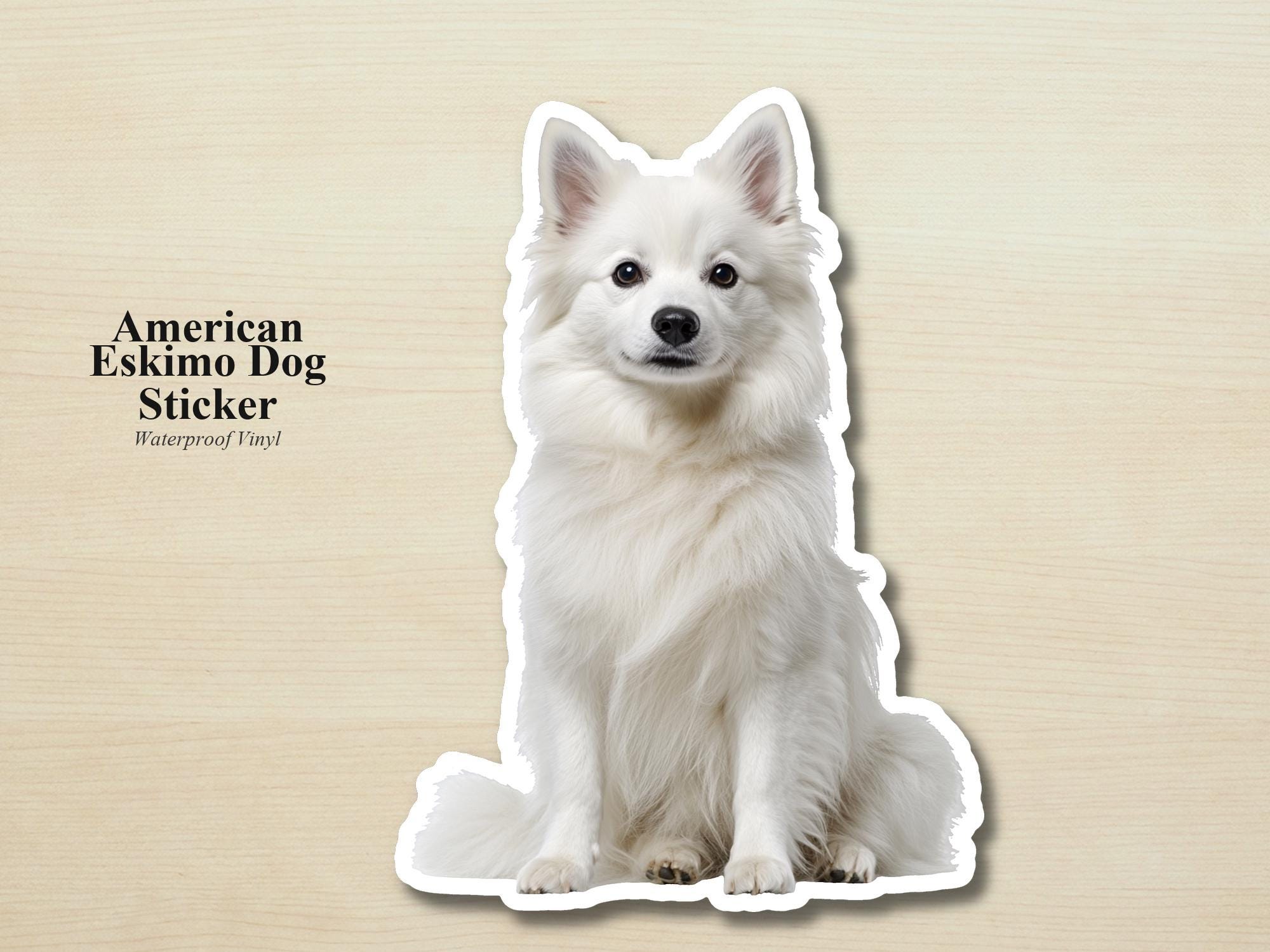 Eskimo Dog Sticker | Waterproof Vinyl Dog Decal