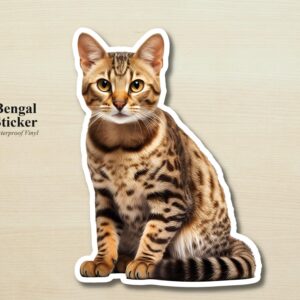 Bengal Cat Sticker | Waterproof Vinyl Cat Decal