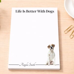 Personalized Boxer Notepad | Lined or Unlined