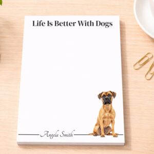 Personalized Boxer Notepad | Lined or Unlined