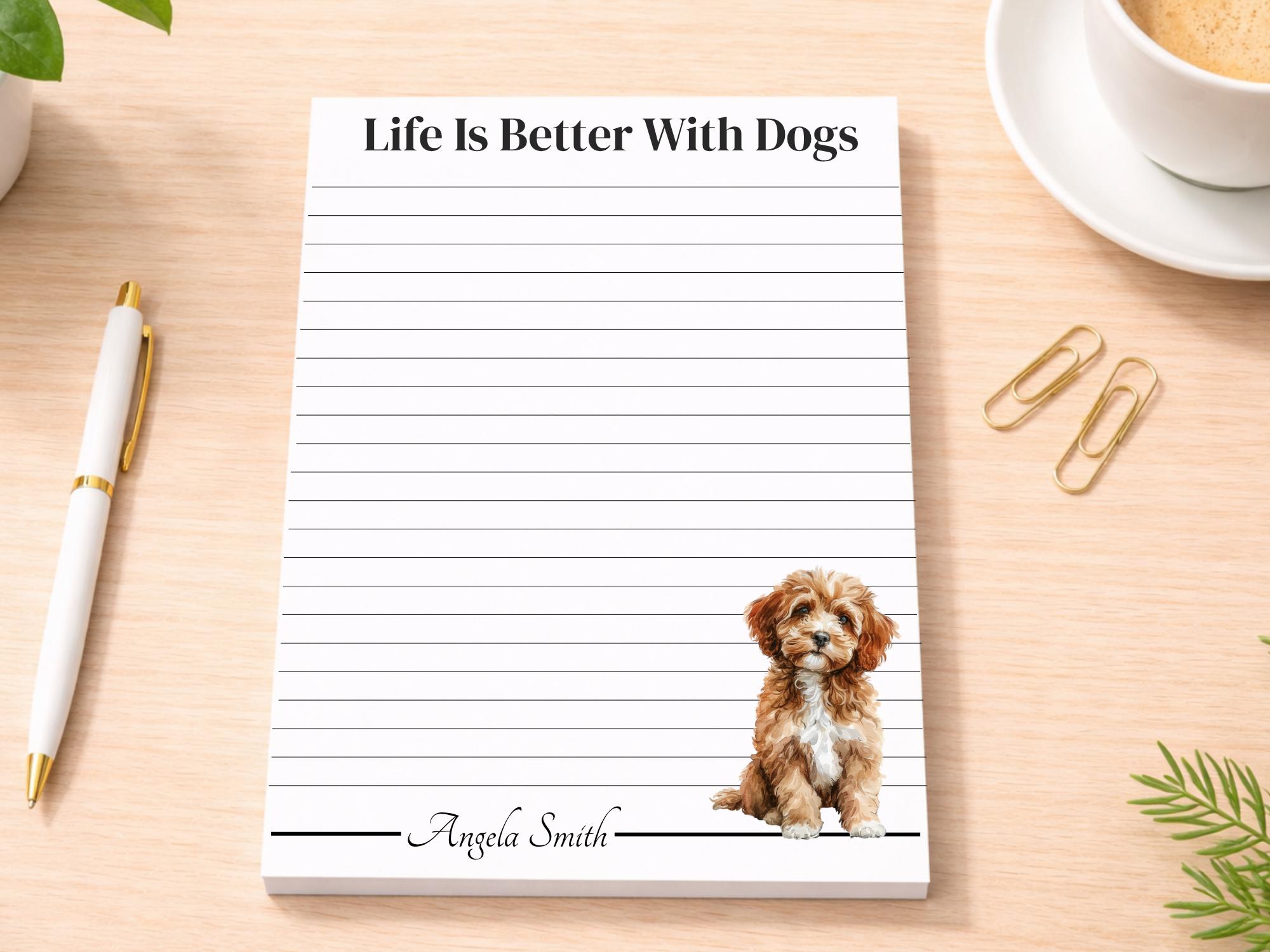 Personalized Cavapoo Notepad | Lined or Unlined - Image 2