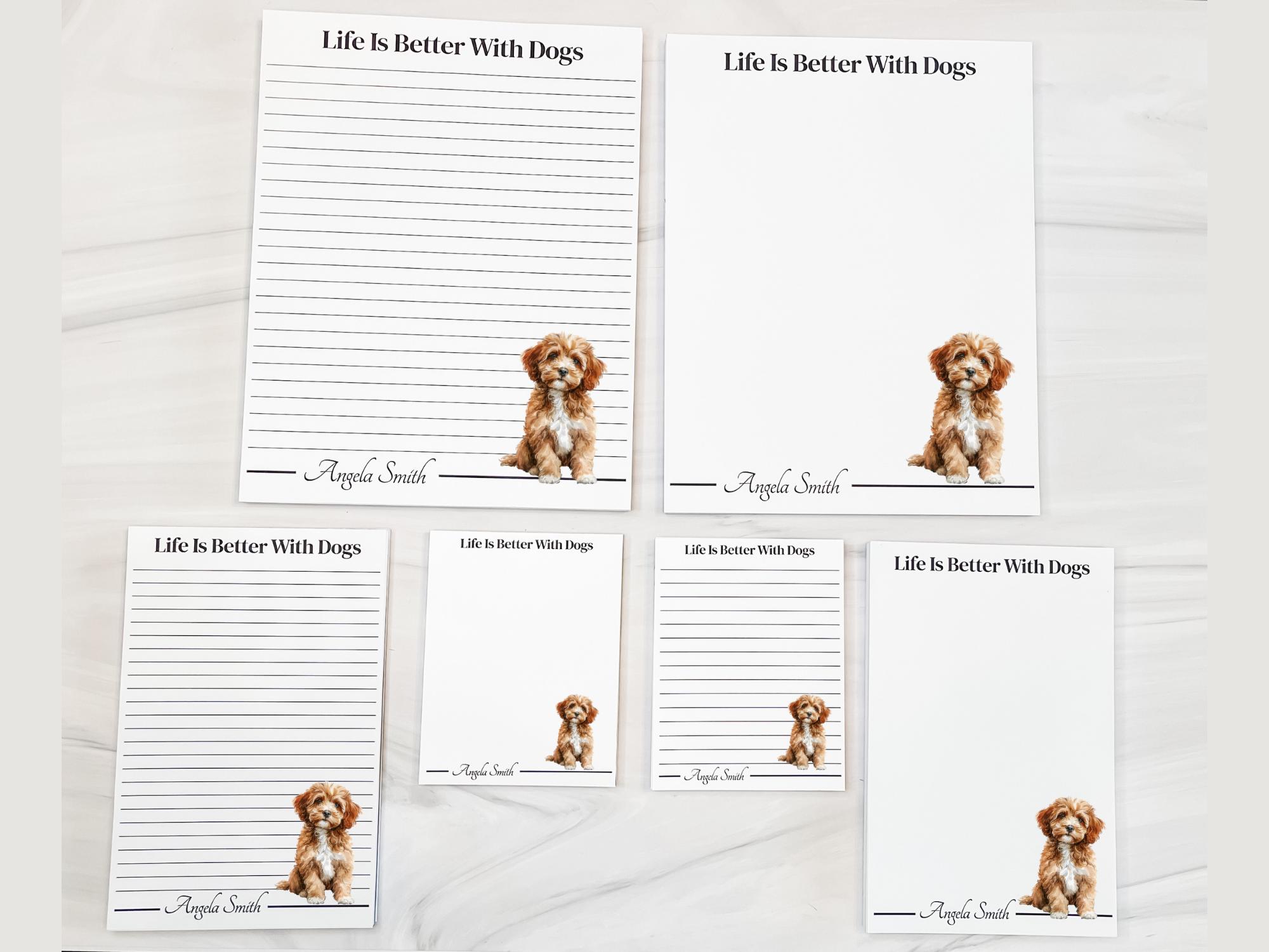 Personalized Cavapoo Notepad | Lined or Unlined - Image 9