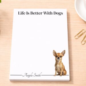Personalized Chihuahua Notepad | Lined or Unlined