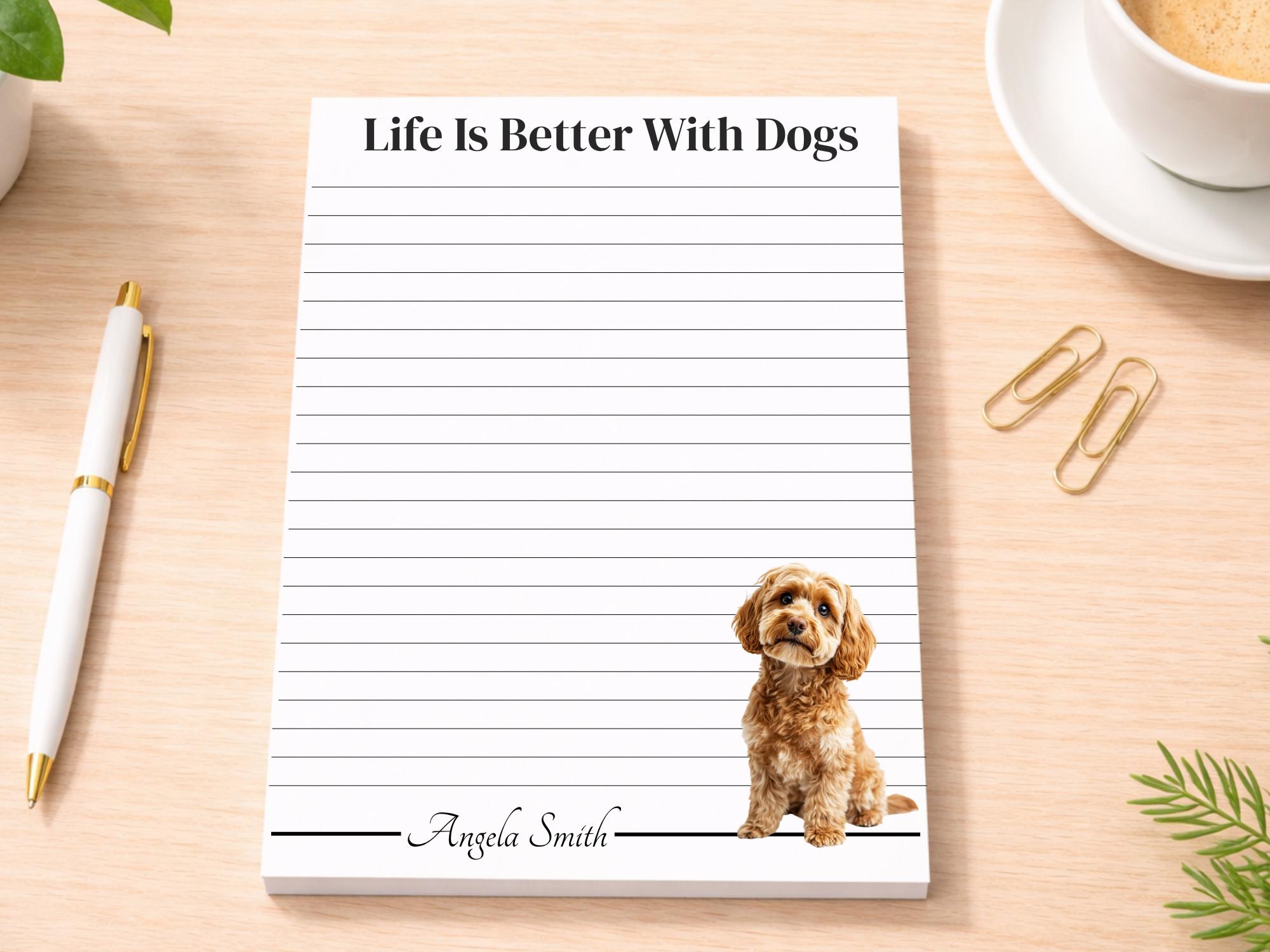 Personalized Cockapoo Notepad | Lined or Unlined - Image 2