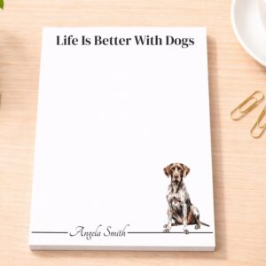 Personalized German Shorthaired Pointer Notepad | Lined or Unlined