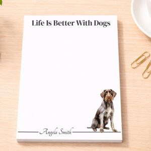 Personalized German Wirehaired Pointer Notepad | Lined or Unlined