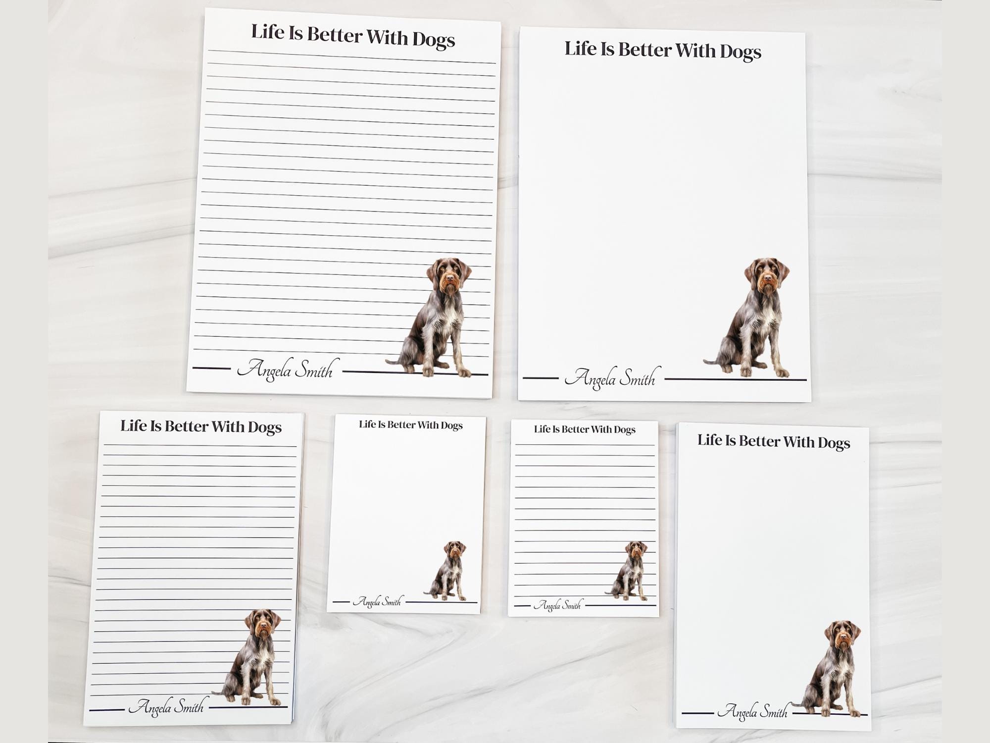 Personalized German Wirehaired Pointer Notepad | Lined or Unlined - Image 9