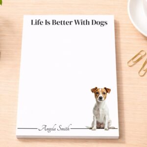 Personalized Jack Russell Notepad | Lined or Unlined