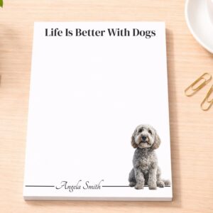Personalized Labradoodle Goldendoodle Notepad | Lined or Unlined