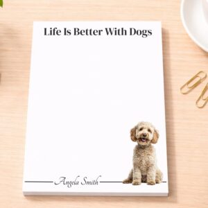 Personalized Labradoodle Goldendoodle Notepad | Lined or Unlined