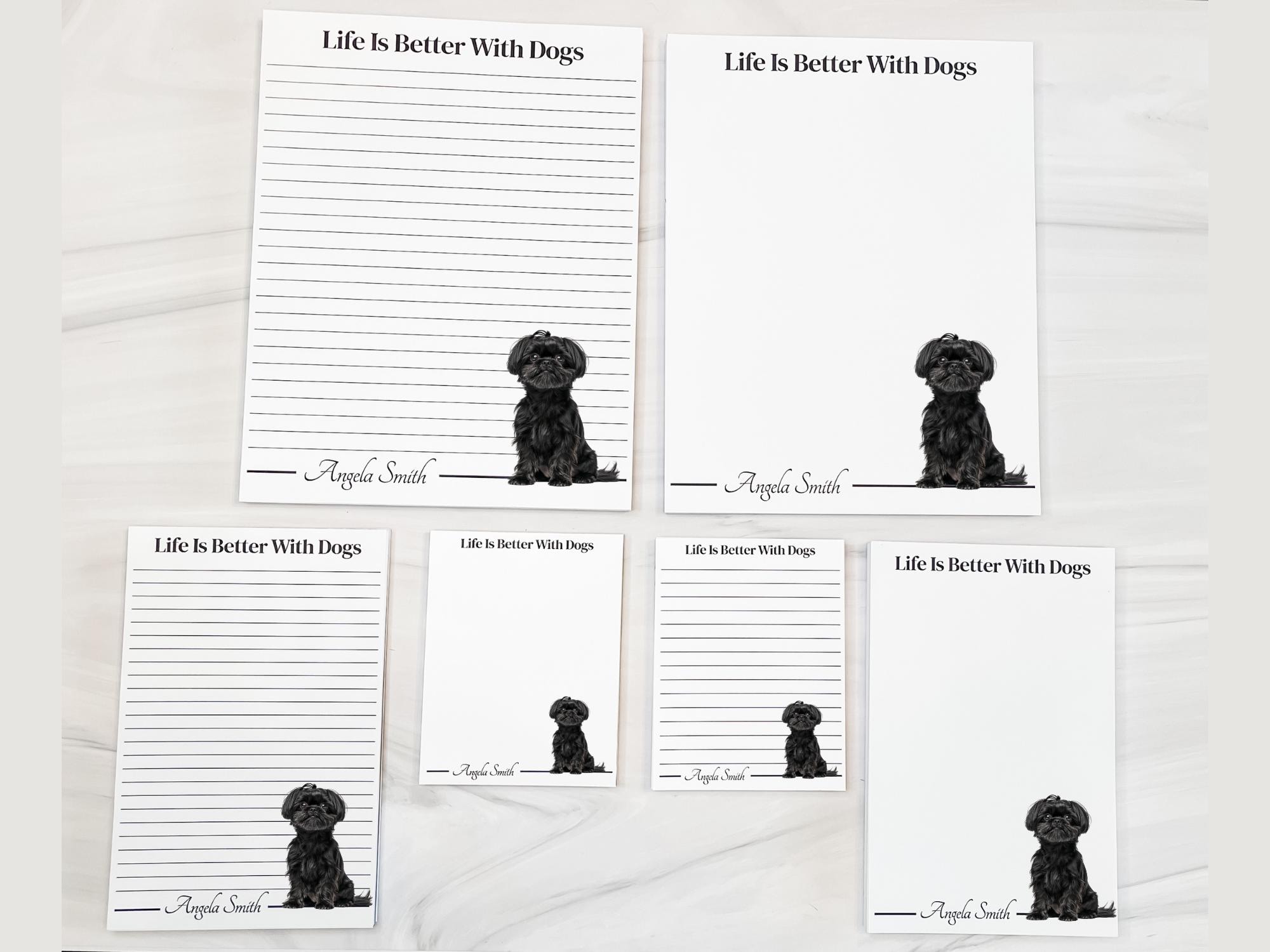 Personalized Black Shih Tzu Notepad | Lined or Unlined - Image 9